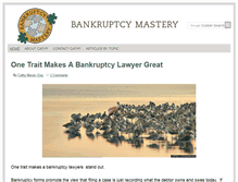 Tablet Screenshot of bankruptcymastery.com